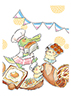春のパン祭りをテーマにしたイラスト