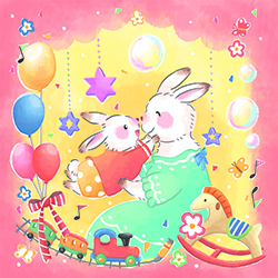 いつでもどこでもなかよしあそびうた表紙イラスト