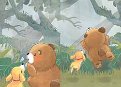 りととともだち P14-15イラスト