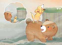 りととともだち P18-19イラスト