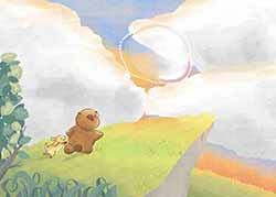 りととともだち P20-21イラスト